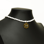 choker, chokers, all white choker, all white necklace, choker necklace, beaded pattern necklace, seed bead necklace, seed bead choker, seed beaded choker, white choker, white seed bead choker, white necklace, white seed beaded choker, seed beaded necklace